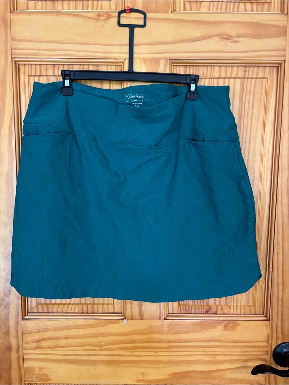Walter Hagen Teal-Green Mini Skirt with Front Pockets